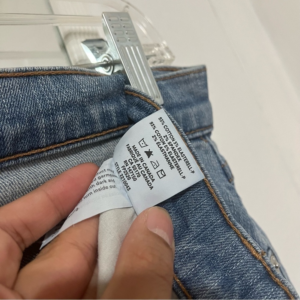 FRANK & OAK High Waist Light Wash Skinny Jeans Size 29 - Picture 5 of 5